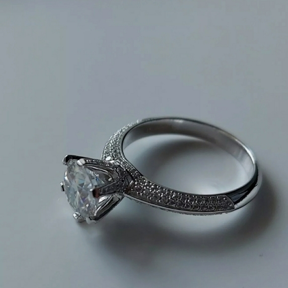 🆕️$1500  2CT 14k White Gold Round Moissanite Diamon… - Picture 6 of 12